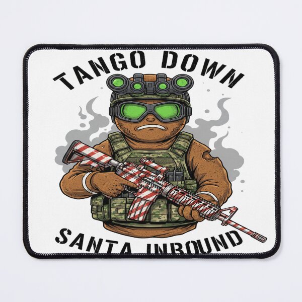 Item preview, Tactical Gingerbread Man Funny Military Christmas designed and sold by RedWave Patriot Studio.