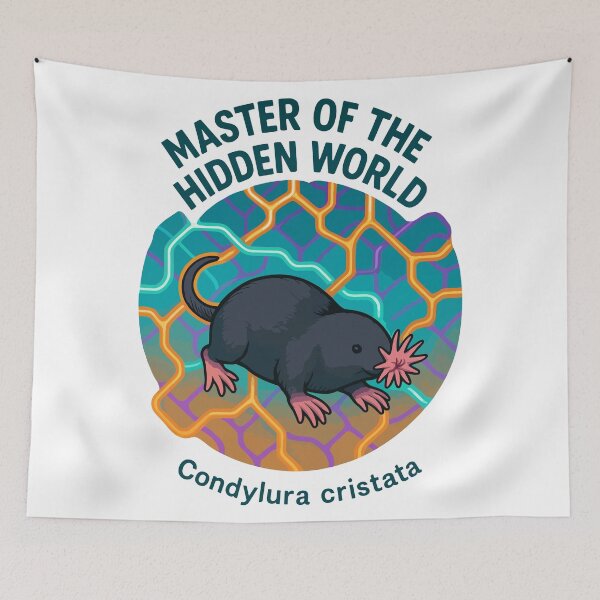 Item preview, Star-Nosed Mole – Master of the Hidden World Underground Wildlife Art designed and sold by WildlifeInc.