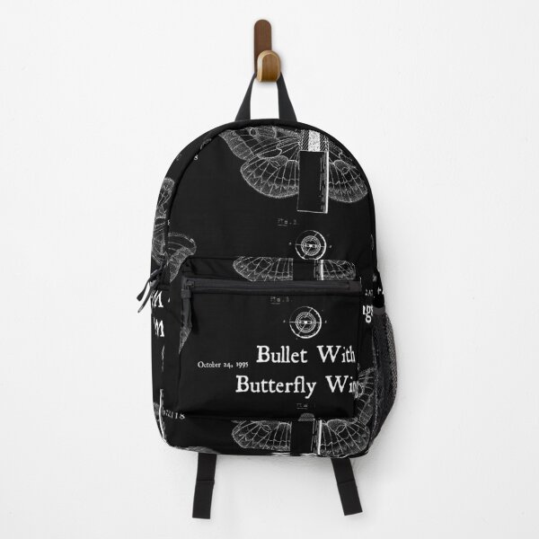 Item preview, Bullet with Butterfly Wings Alternative Rock Bands of the 90s White Text designed and sold by MathWare MathClips.