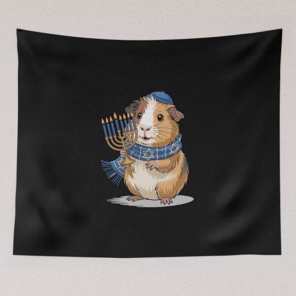 Item preview, Guinea Pig with Menorah designed and sold by jkrphoto.