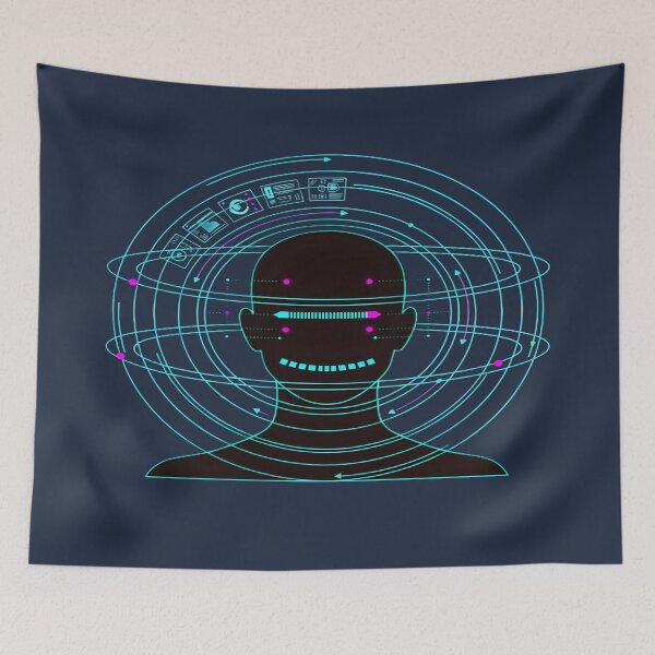 Item preview, Neon Biometric Head Scan - Digital Identity HUD designed and sold by Dakson Design - Fantasy Art.