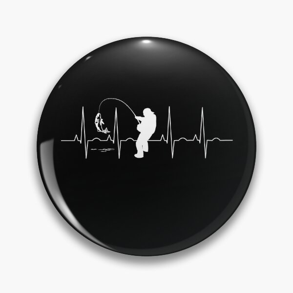 Item preview, Fishing Lover Heartbeat – Cool Fisherman Artwork designed and sold by GetGoodFit.