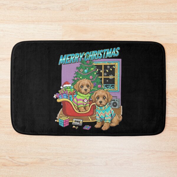 Item preview, Merry Christmas Cockapoo 80s Design! designed and sold by RNTStudio.