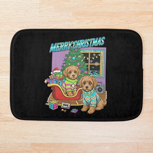 Item preview, Merry Christmas Cockapoo 80s Design! designed and sold by RNTStudio.