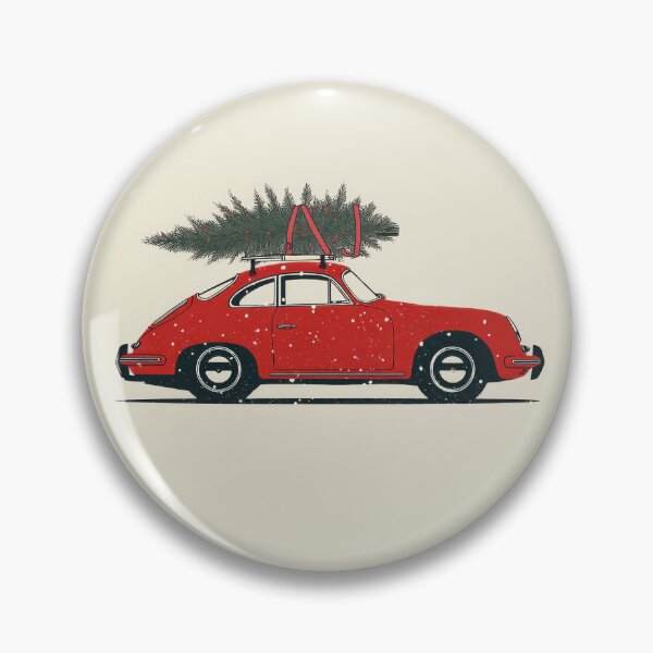 Item preview, Vintage Porsche 356 Christmas Tree essential illustration designed and sold by blackdogshop.