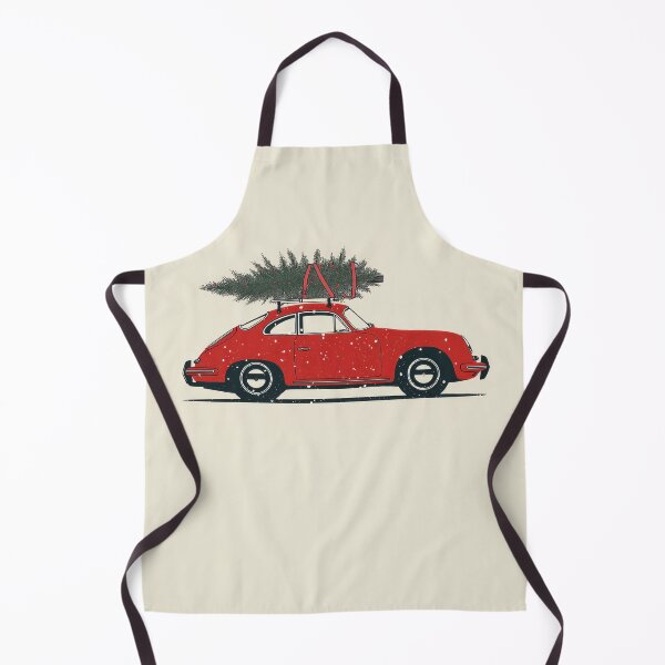 Item preview, Vintage Porsche 356 Christmas Tree essential illustration designed and sold by blackdogshop.