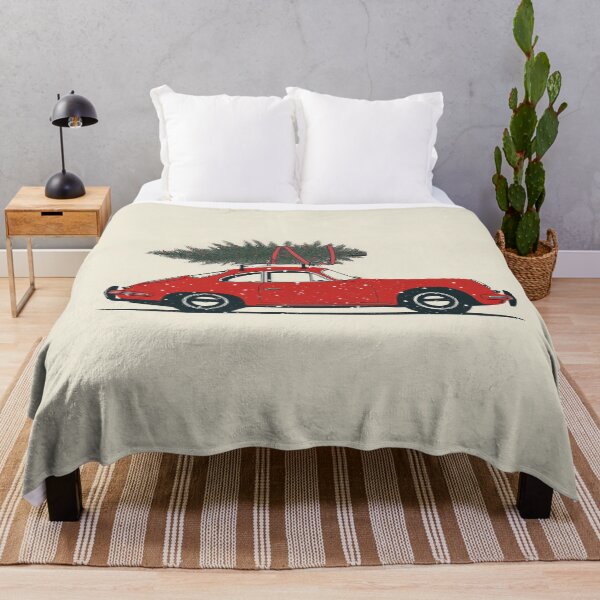 Item preview, Vintage Porsche 356 Christmas Tree essential illustration designed and sold by blackdogshop.