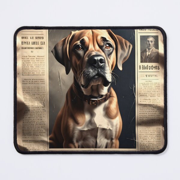 Item preview, Vintage Newspaper Pet | Premium Vintage Pet Portrait Art Print | Aesthetic Wall Decor 2025 designed and sold by Dyke Art.