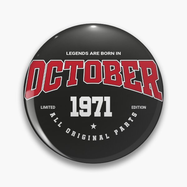 Item preview, October legends 1971 designed and sold by HB Shirts.