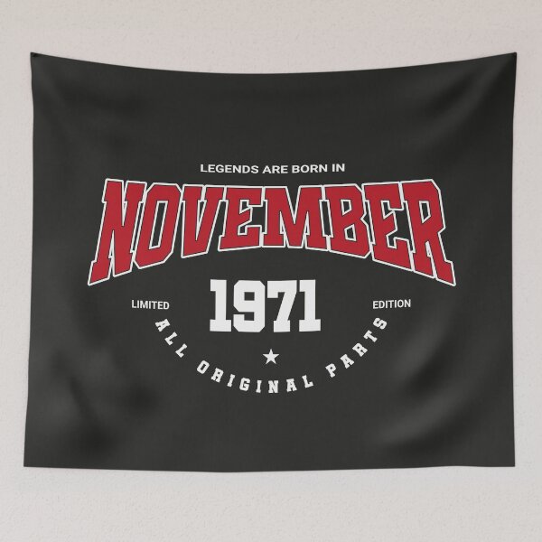 Item preview, November legends 1971 designed and sold by HB Shirts.