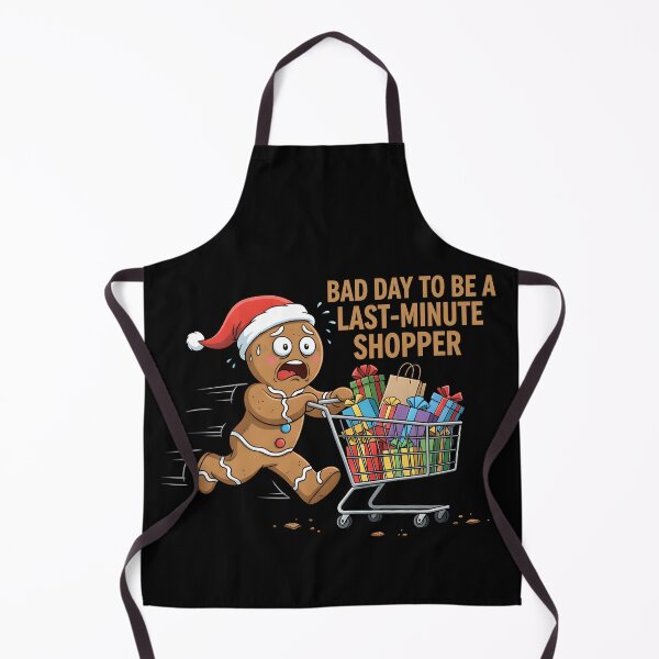 Item preview, Bad Day Stressed Gingerbread Man Last Minute Christmas Shopping Rush designed and sold by ZuToMi.