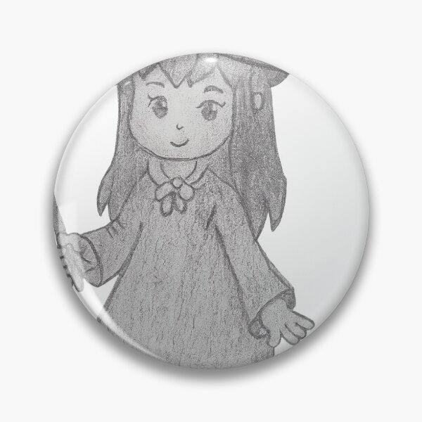 Item preview, Cute Little Witch – Hand-Drawn Pencil Illustration designed and sold by Extratera.