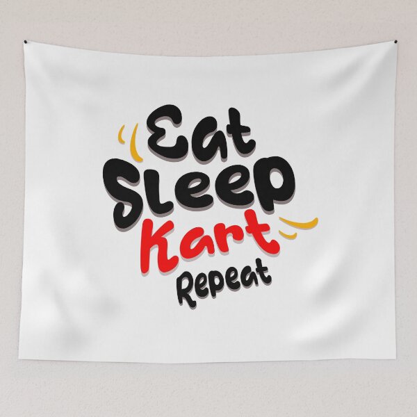 Item preview, Eat sleep kart repeat Racing Driver Gokart T-Shirt Gift designed and sold by ZuToMi.