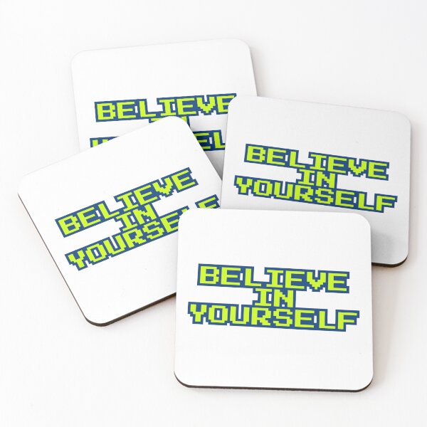 Item preview, Believe In Yourself Pixel Quote designed and sold by ReykorShop.