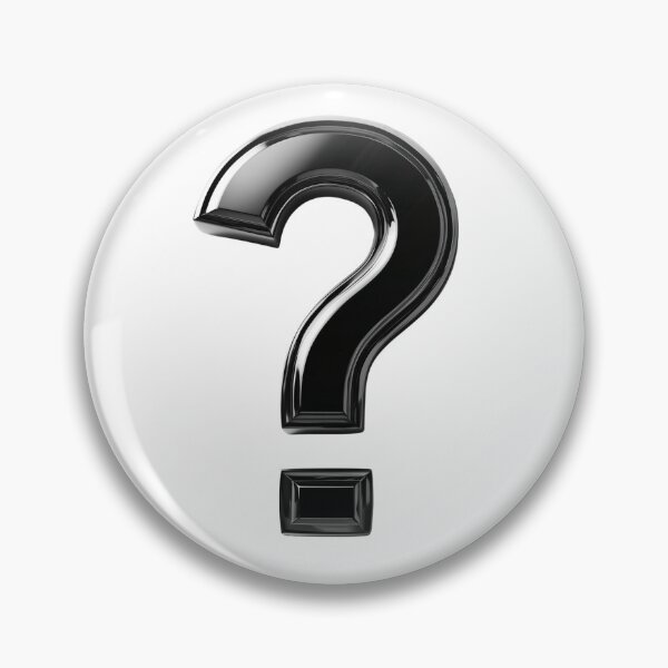 Item preview, Black Glossy Question Mark – Minimalist Symbol Art designed and sold by DuncanMaxStar .