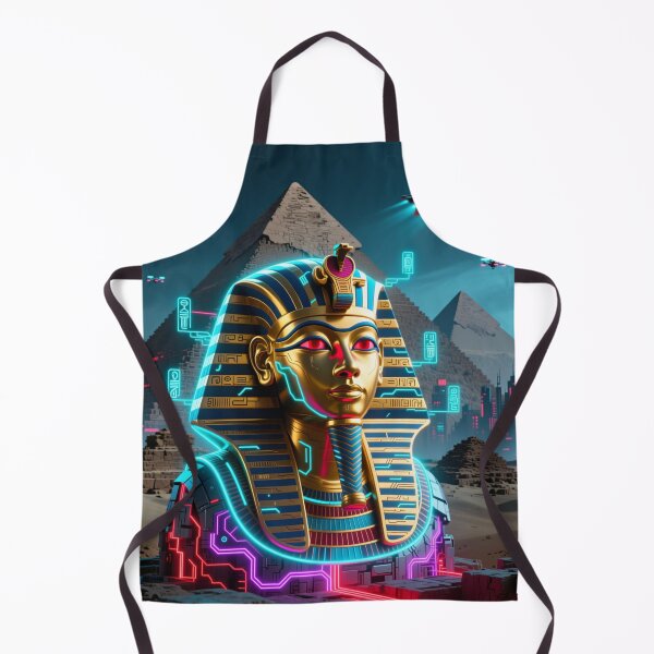 Item preview, Neon Pharaoh: Cyberpunk Tutankhamun designed and sold by Stickerna.