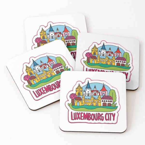 Item preview, Luxembourg City | Old Town Skyline European Travel Sticker designed and sold by KiValuate.