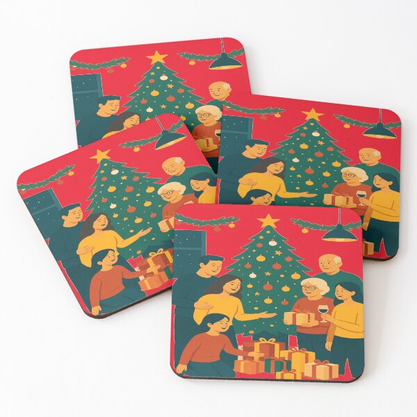 Item preview, merry christmas wishes retro style designed and sold by  Mudikeys.