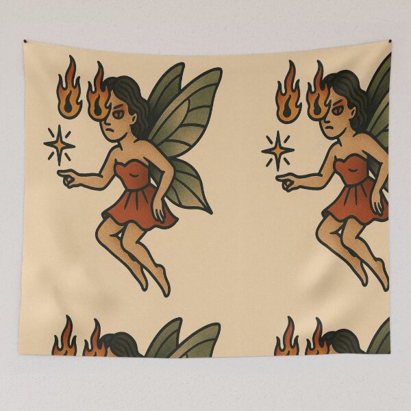 Item preview, fire fairy designed and sold by Myth Tattoo.