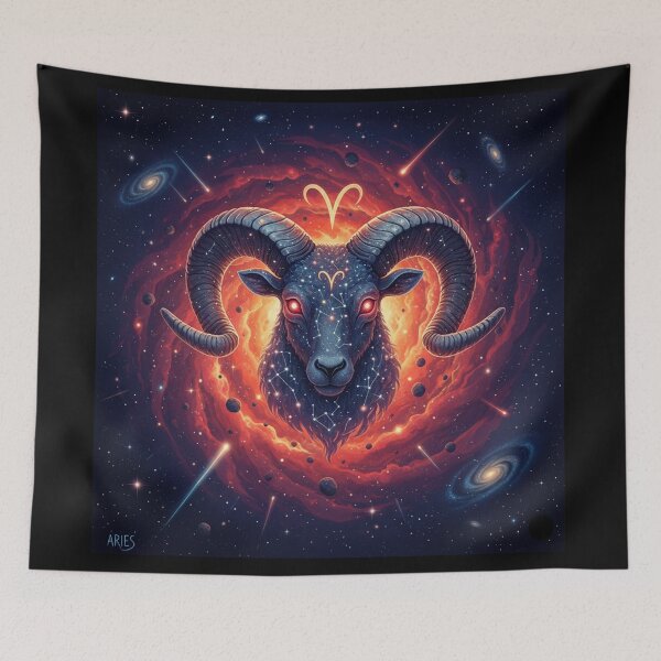 Item preview, Aries Zodiac Art – Ram Constellation Illustration designed and sold by Live_With_Suzy.