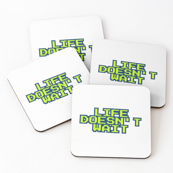 Item preview, Life Doesn’t Wait Pixel Message designed and sold by ReykorShop.