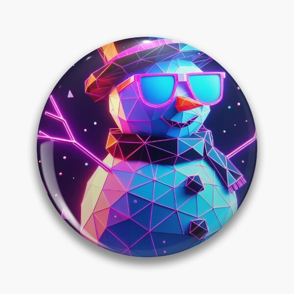 Artikelvorschau, Low Poly Frosty entworfen und verkauft von NeonChillVibes.