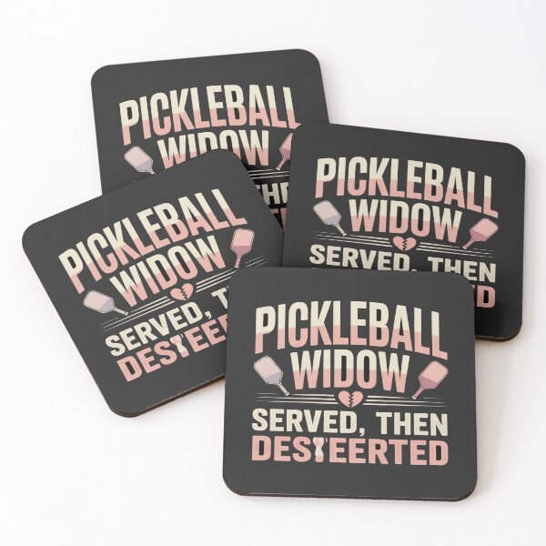 Item preview, Pickleball Widow T-Shirt – Served Then Deserted Funny Spouse Tee, Court Widow Humor, Anti-Pickleball Girlfriend Top designed and sold by WittyHolidayPrints – Retro Meme Tees.