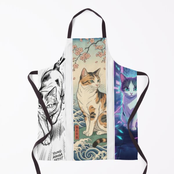 Item preview, Kento, Hiroyuki & Arisa - Japan Cats designed and sold by MindPrint Studio.