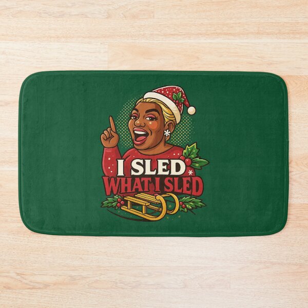Item preview, “I Sled What I Sled” – NeNe Inspired RHOA Christmas Pop Art designed and sold by GirlyPopped.