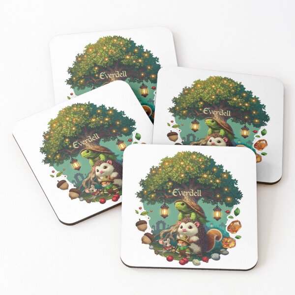 Item preview, Everdell Cozy Circular Valley Sticker – Cute Critters EverTree Board Game T-Shirt Graphic designed and sold by GeniePixel.
