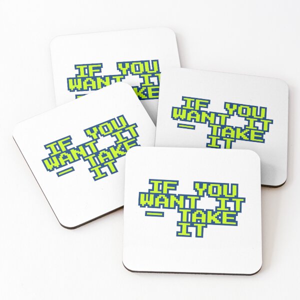 Item preview, If You Want It Take It Pixel Message designed and sold by ReykorShop.