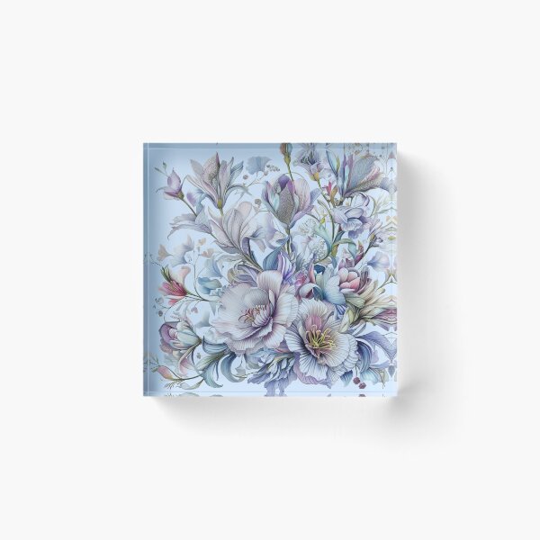 Item preview, petite petals pastel colourful flowers cute art designed and sold by  Mudikeys.