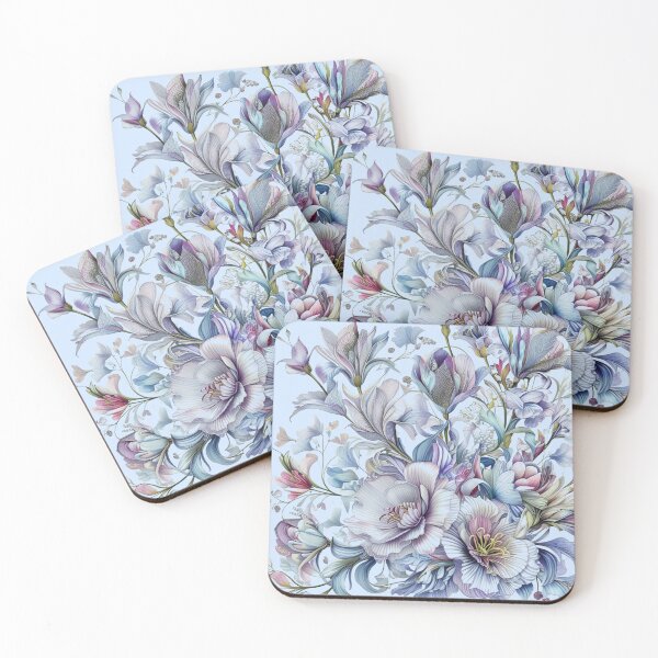 Item preview, petite petals pastel colourful flowers cute art designed and sold by  Mudikeys.