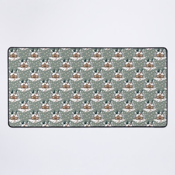 Item preview, Log cabin in the snowy woods - winter pattern designed and sold by shmupod.