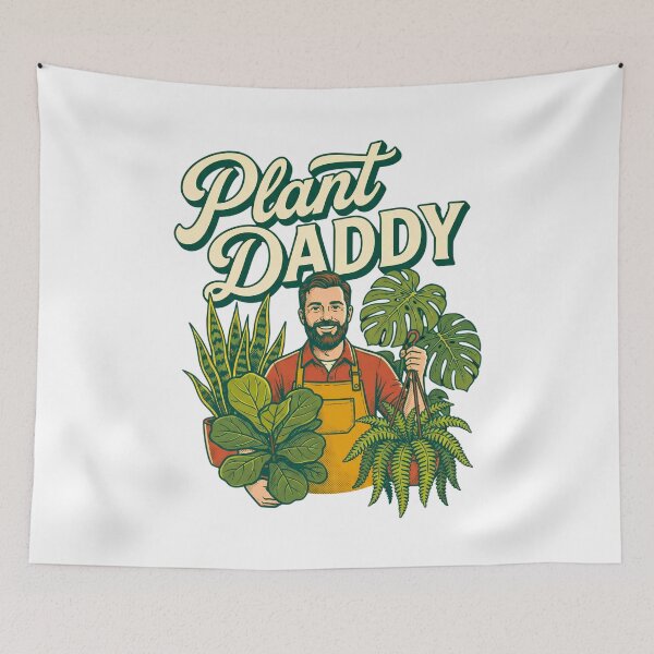 Item preview, Plant Daddy - Retro Vintage Houseplant & Gardening designed and sold by SlocifieShop.