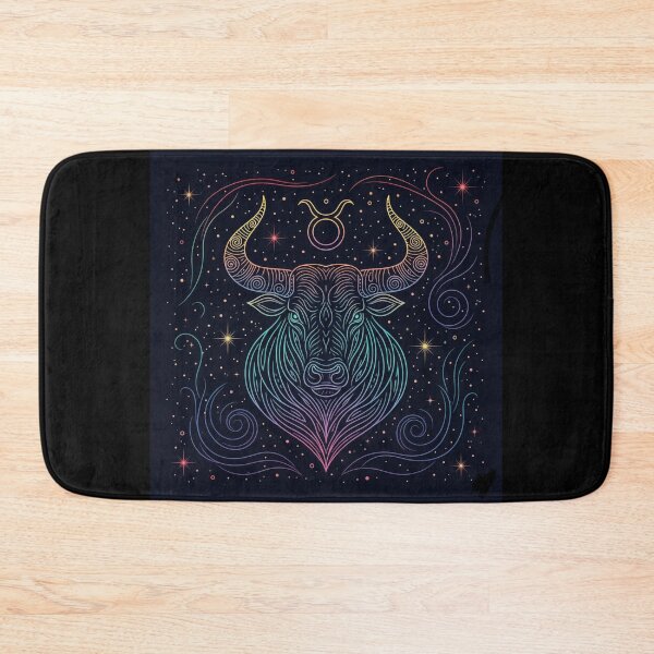 Item preview, Taurus Zodiac Art – Cosmic Bull Illustration designed and sold by Live_With_Suzy.