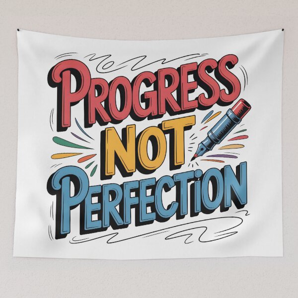 Item preview, Progress Not Perfection designed and sold by Haji  Kamora.