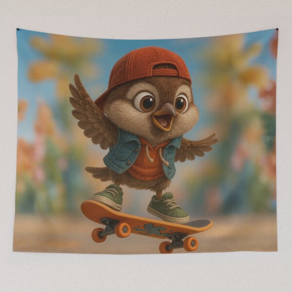 Item preview, Skater House Sparrow designed and sold by Sillytoe.