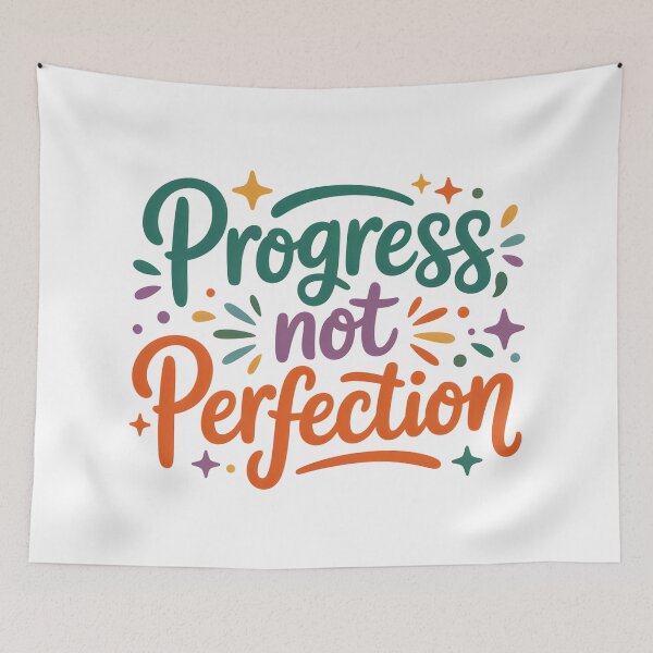 Item preview, Progress Not Perfection designed and sold by Haji  Kamora.
