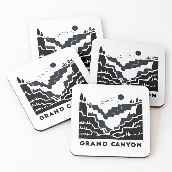 Item preview, Grand Canyon Minimal Cubism Art Print – Modern Abstract Landscape Wall Decor designed and sold by OzzFrequency.