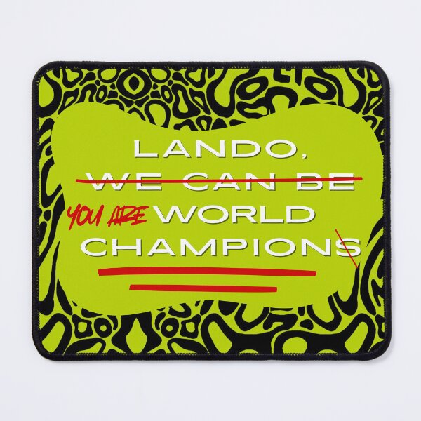 Item preview, Lando Norris World Champion designed and sold by Niche Fandoms R Us.