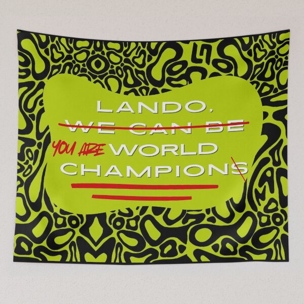 Item preview, Lando Norris World Champion designed and sold by Niche Fandoms R Us.