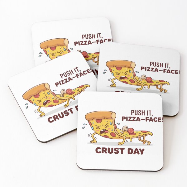 Item preview, Funny Pizza Slice Doing Pushups Fitness Whole Pizza In Mouth designed and sold by Bmd4Fitness.