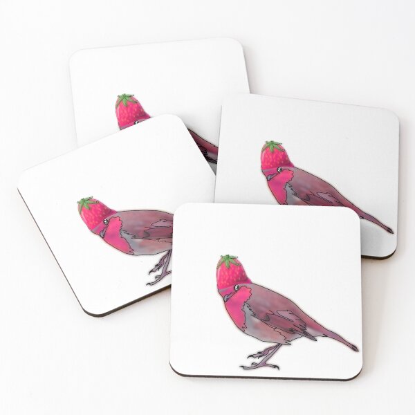 Item preview, Robin the Robin Wearing a Strawberry Hat –  animalzinhats designed and sold by Ashley’sAnimalz.