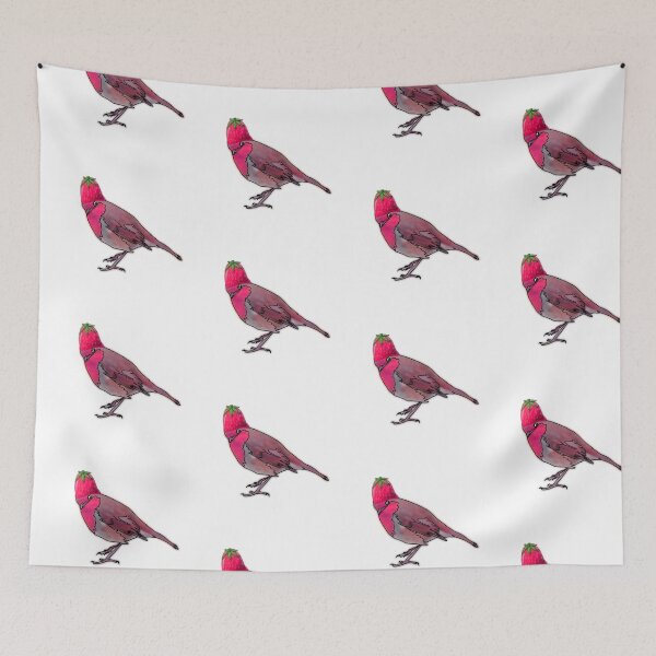 Item preview, Robin the Robin Wearing a Strawberry Hat –  animalzinhats designed and sold by Ashley’sAnimalz.