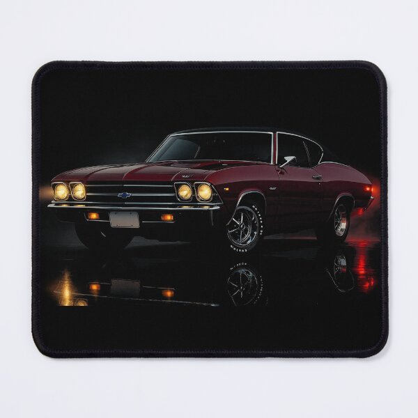 Item preview, 1969 Chevrolet Chevelle COPO Artwork – Classic Maroon Muscle Car Illustration designed and sold by Stinky Lincy's Apparel Company.
