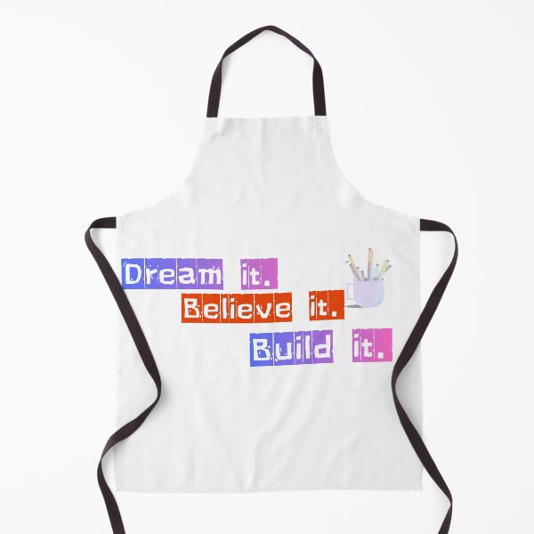 Item preview, Dream It Believe It Build It – Motivational Quote Sticker | Bright Aesthetic Typography designed and sold by FreeArtStyle.