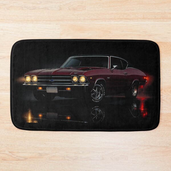 Item preview, 1969 Chevrolet Chevelle COPO Artwork – Classic Maroon Muscle Car Illustration designed and sold by Stinky Lincy's Apparel Company.