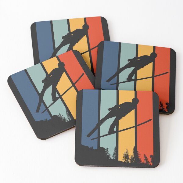 Item preview, Ski Jumping Retro Style designed and sold by Anniko Art Studio.