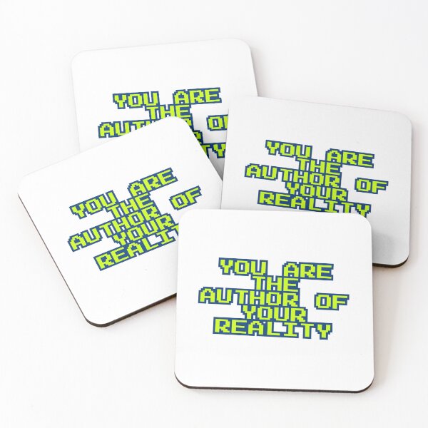 Item preview, You Are the Author of Your Reality Pixel Quote designed and sold by ReykorShop.